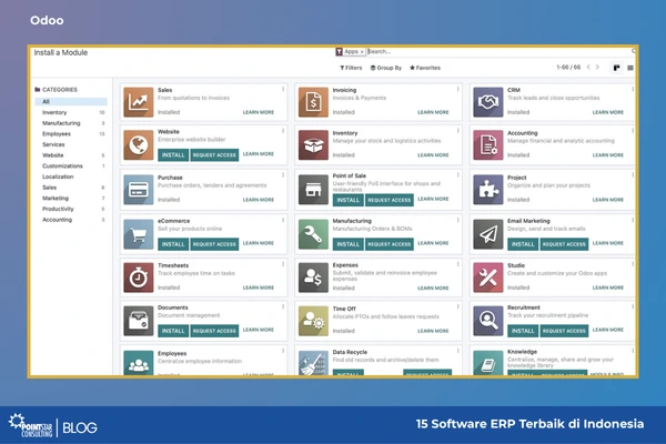 15 Software ERP Terbaik di Indonesia - Odoo